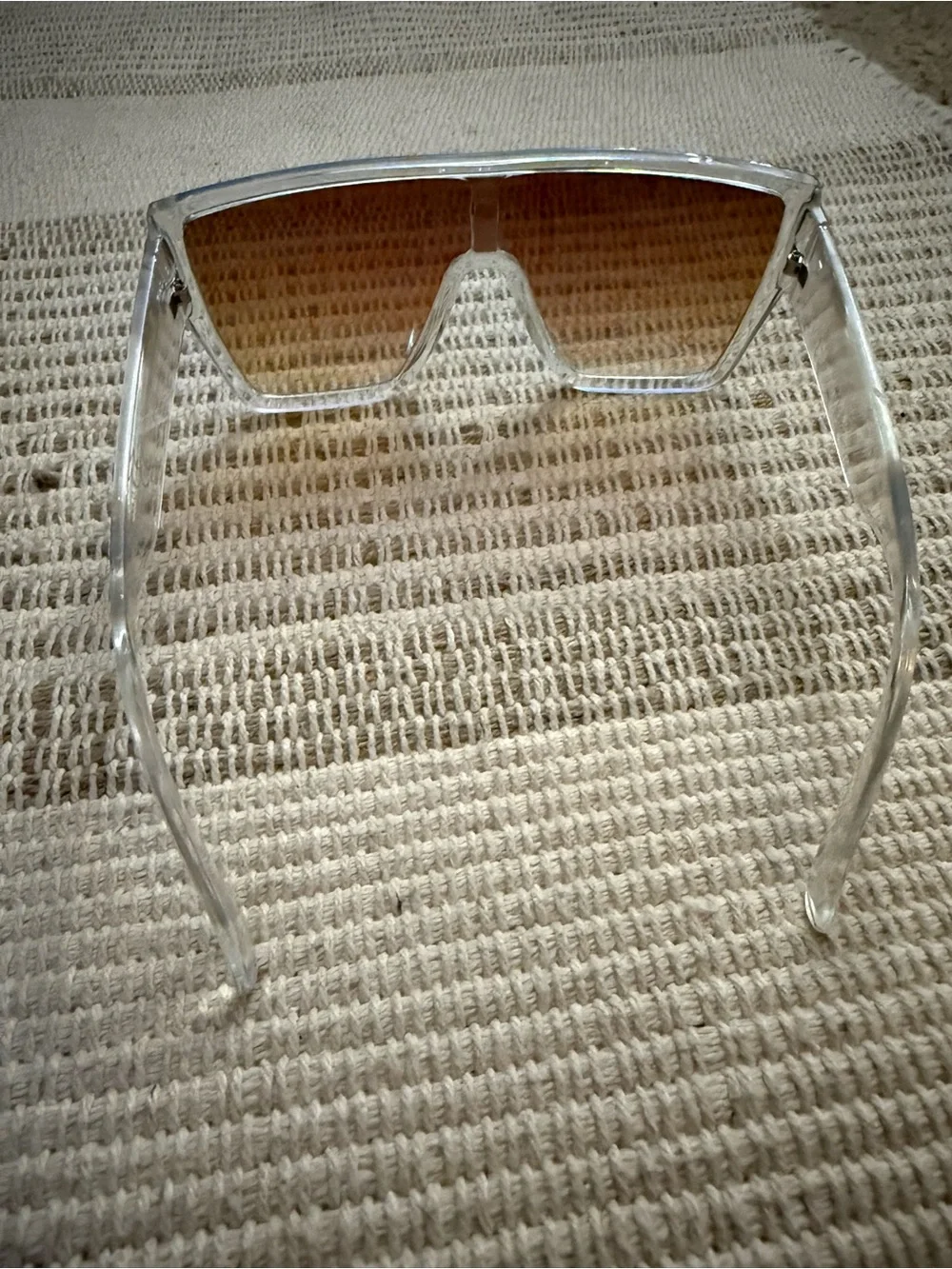 Steve Madden SR0821 Blue Mirrored Shield Sunglasses
